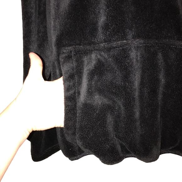 OK Sooners Quarter Zip Black Fluffy Pullover - Picture 5 of 6